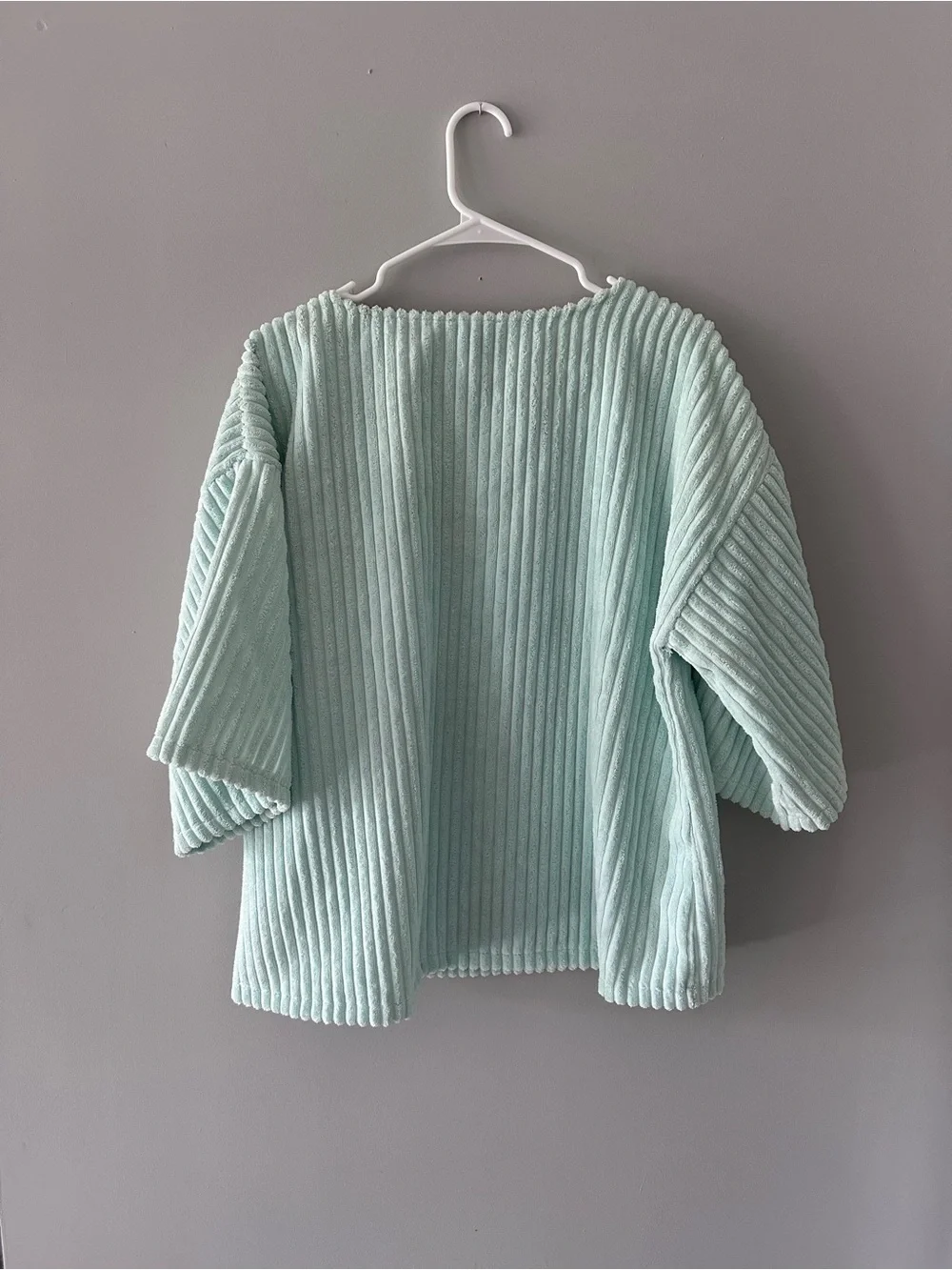 Mint Ribbed Soft Top